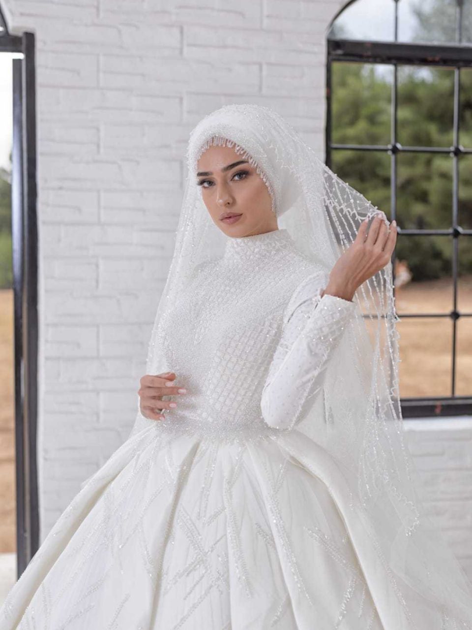 Viktorya-tesettür-prenses-model-gelinlik-8
